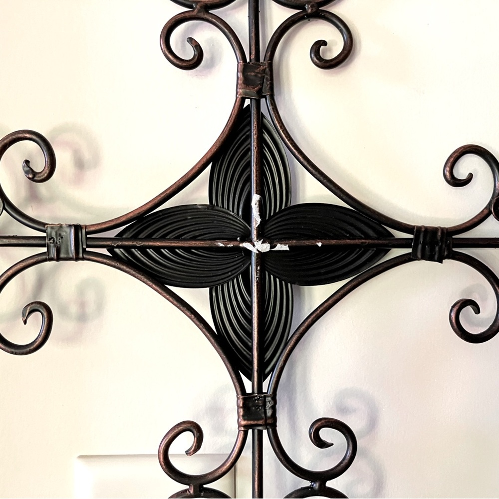 Used Wrought Iron Cross - Picture 3 of 6